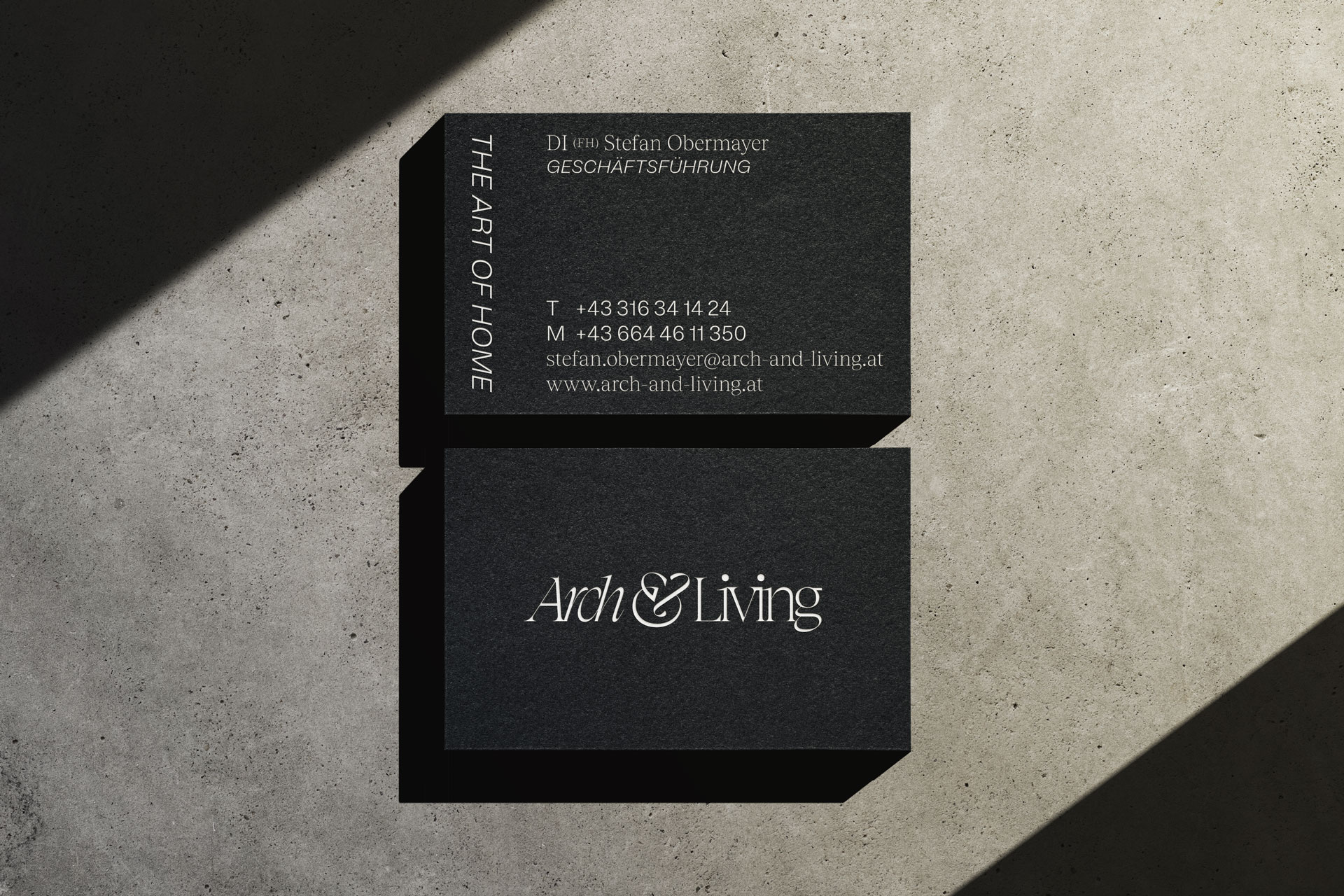 Branding Grafikdesign Werbeagentur Arch & Living Jack Coleman